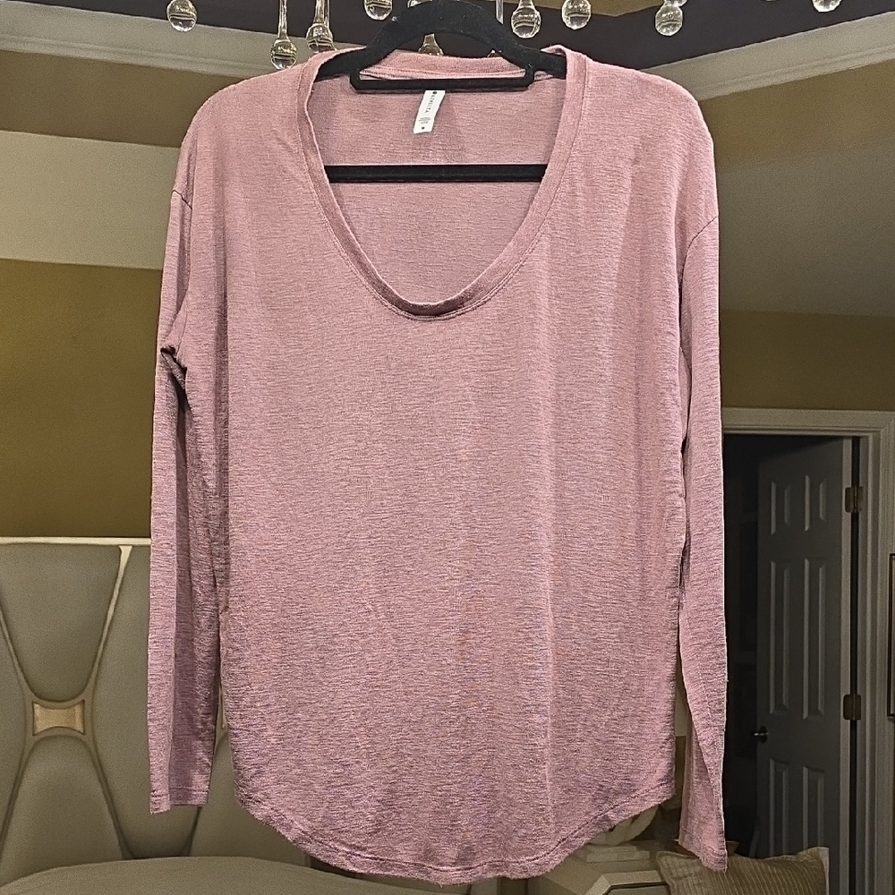 Athleta Mauve Long Sleeve Top